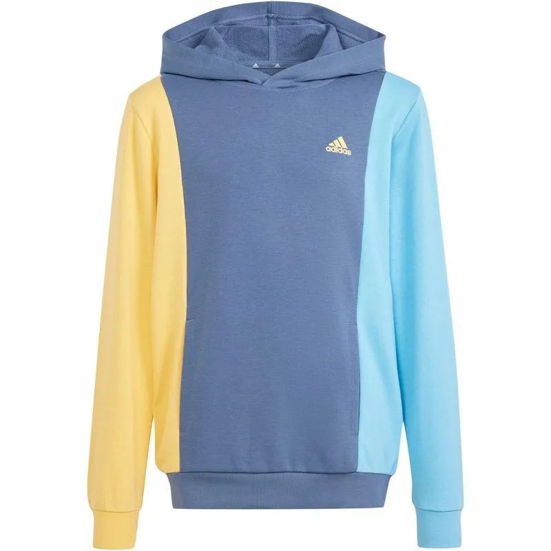 Adidas Kids' Cozy Blue & Yellow Hoodie Sweatshirt - IS2689