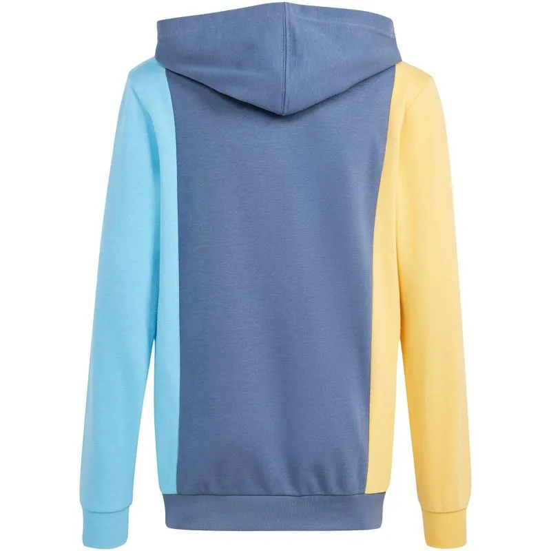 Adidas Kids' Cozy Blue & Yellow Hoodie Sweatshirt - IS2689