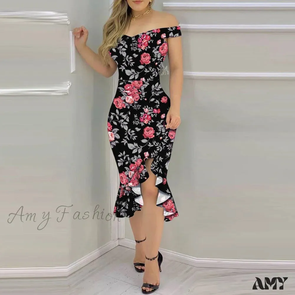 Amy Fashion - Cocktail Party Night Club Sexy Slim Long Dress