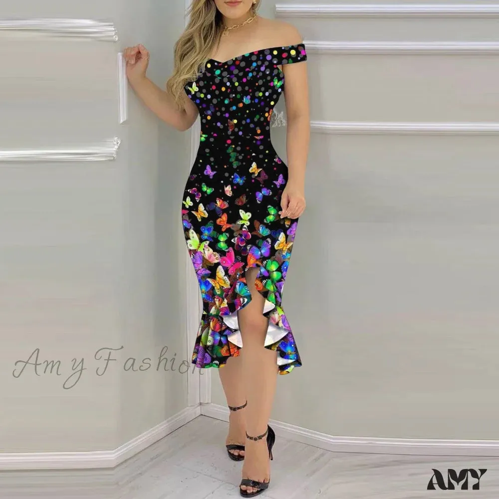 Amy Fashion - Cocktail Party Night Club Sexy Slim Long Dress