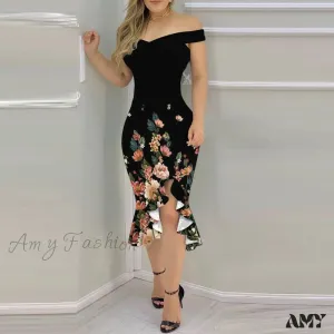 Amy Fashion - Cocktail Party Night Club Sexy Slim Long Dress