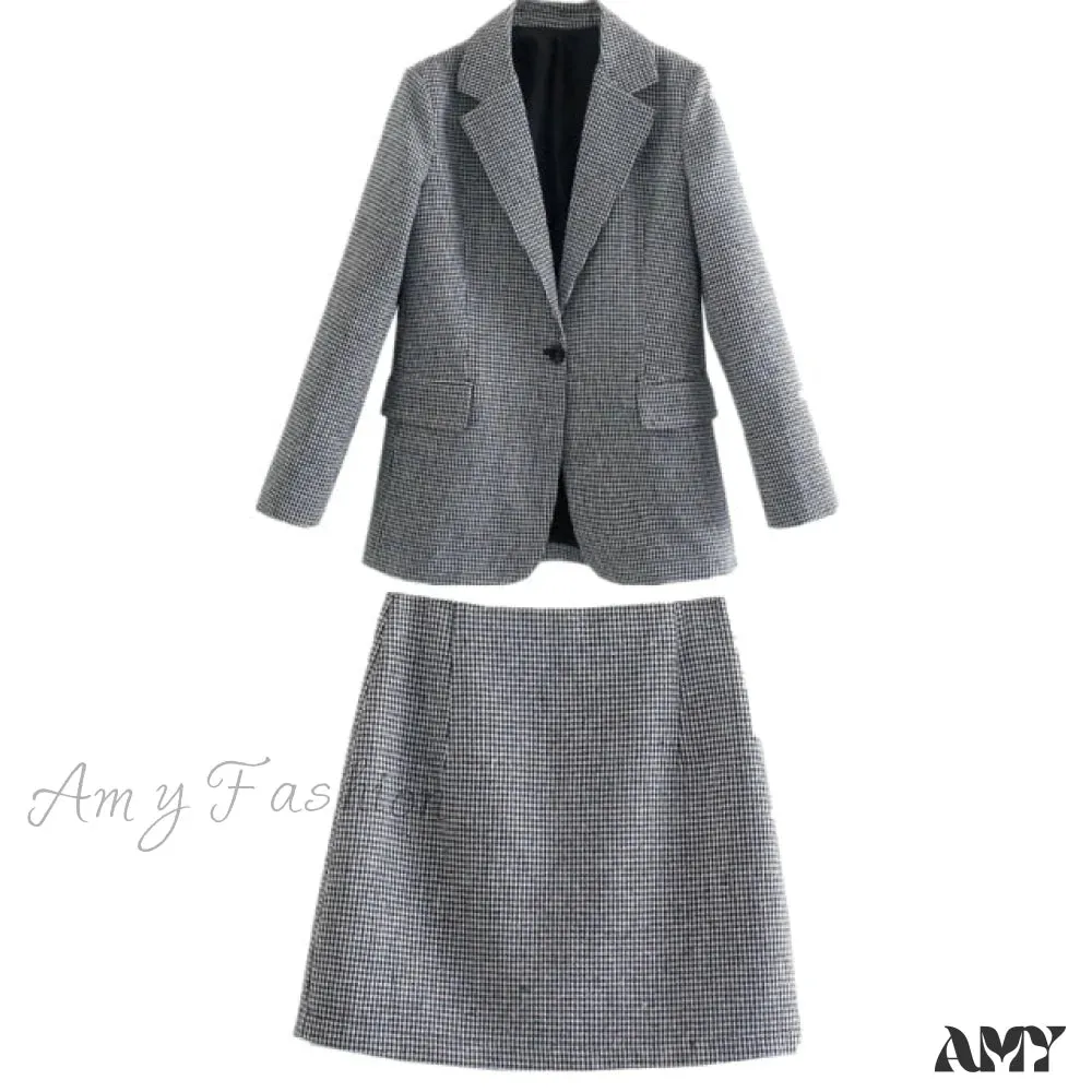 Amy Fashion - England Style Office Lady Vintage Blazer