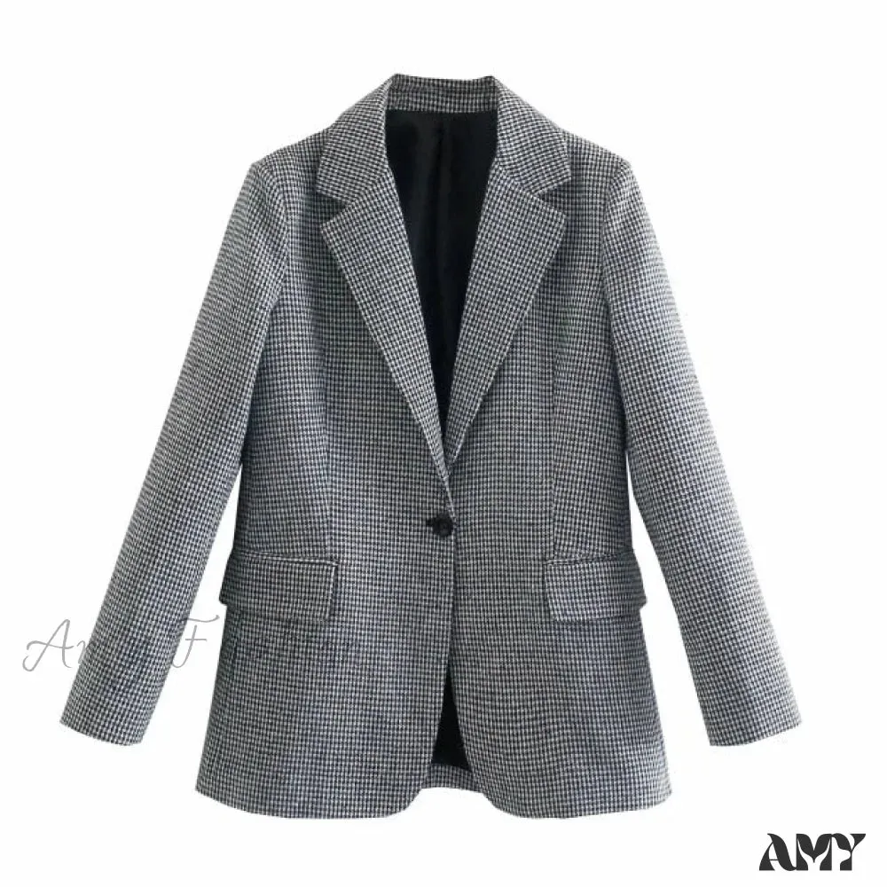 Amy Fashion - England Style Office Lady Vintage Blazer