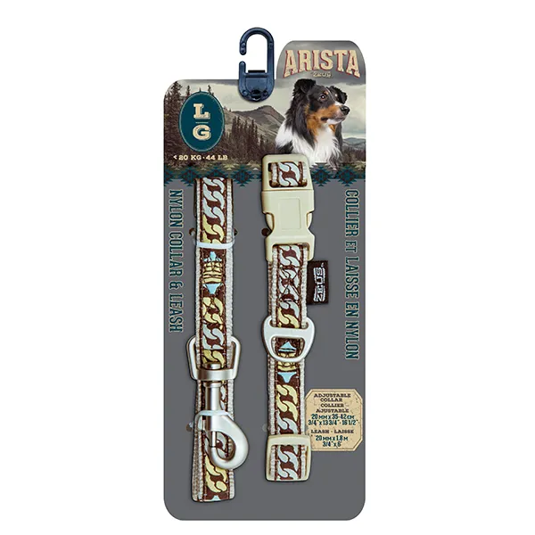 Arista Bluegrass Collar & Leash Set - Available in 3 Sizes