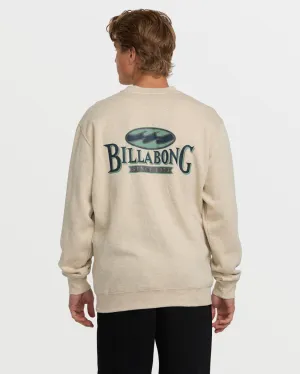 Billabong Short Sands Crew Sweatshirt - OATMEAL HEATHER