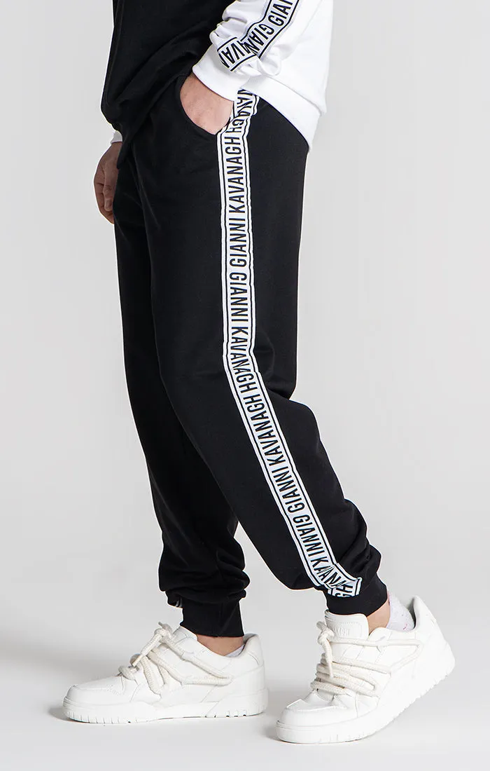 Black Partition Joggers