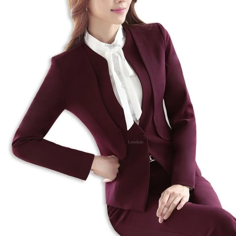 Blazer Jacket Office Lady Coat Business Formal Blazer