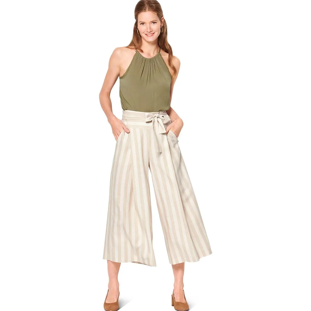 Burda Style Pattern 6138 Misses' Culottes, Trousers, Pants B6138