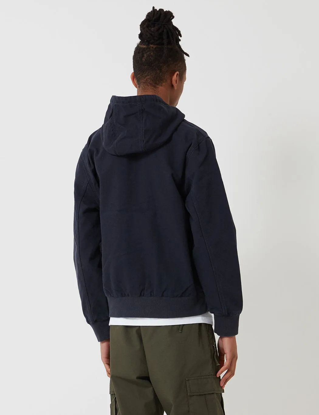 Carhartt-WIP Active Jacket - Dark Navy Blue Rinsed