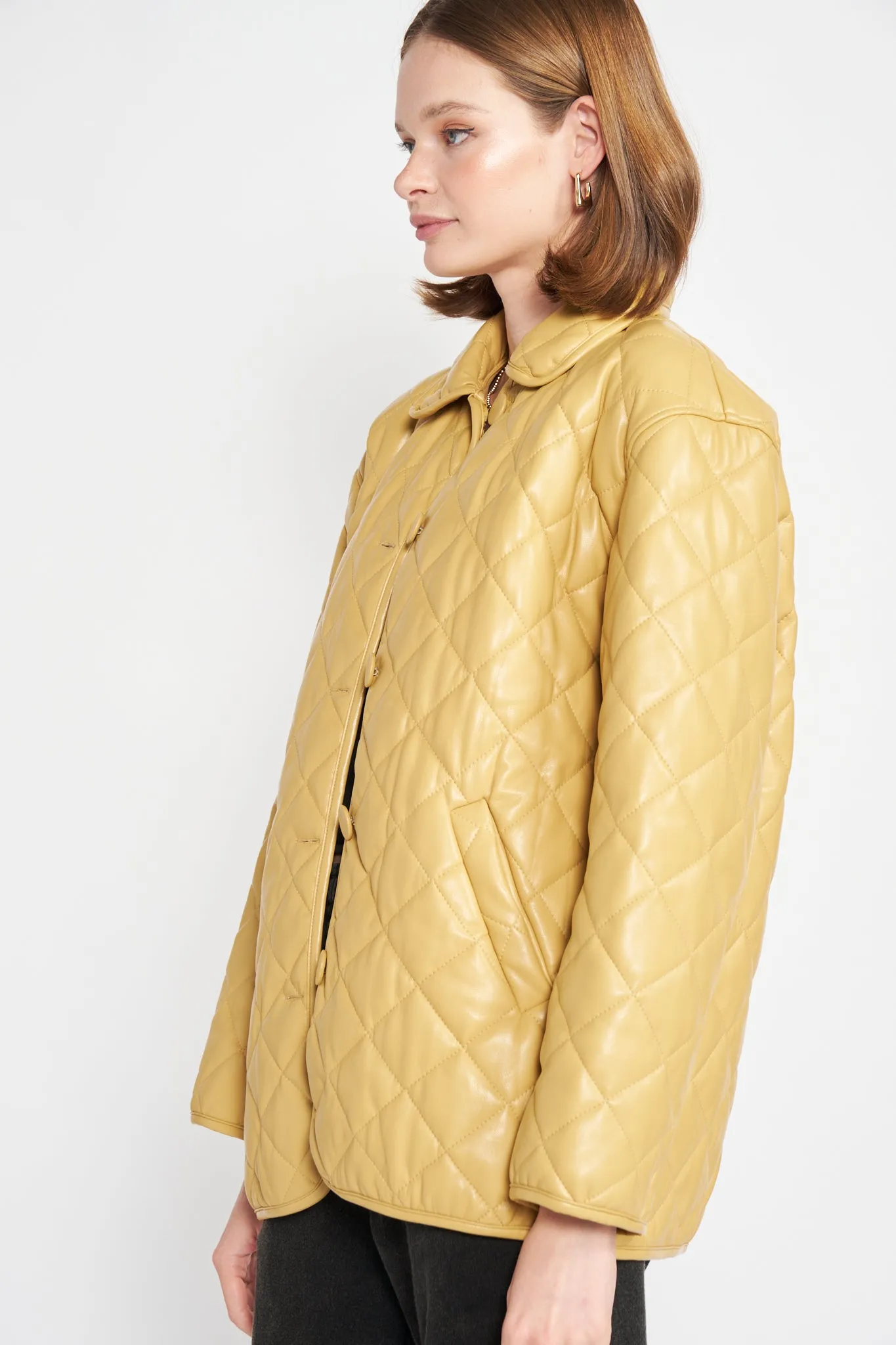 Carly Quilted Pu Jacket