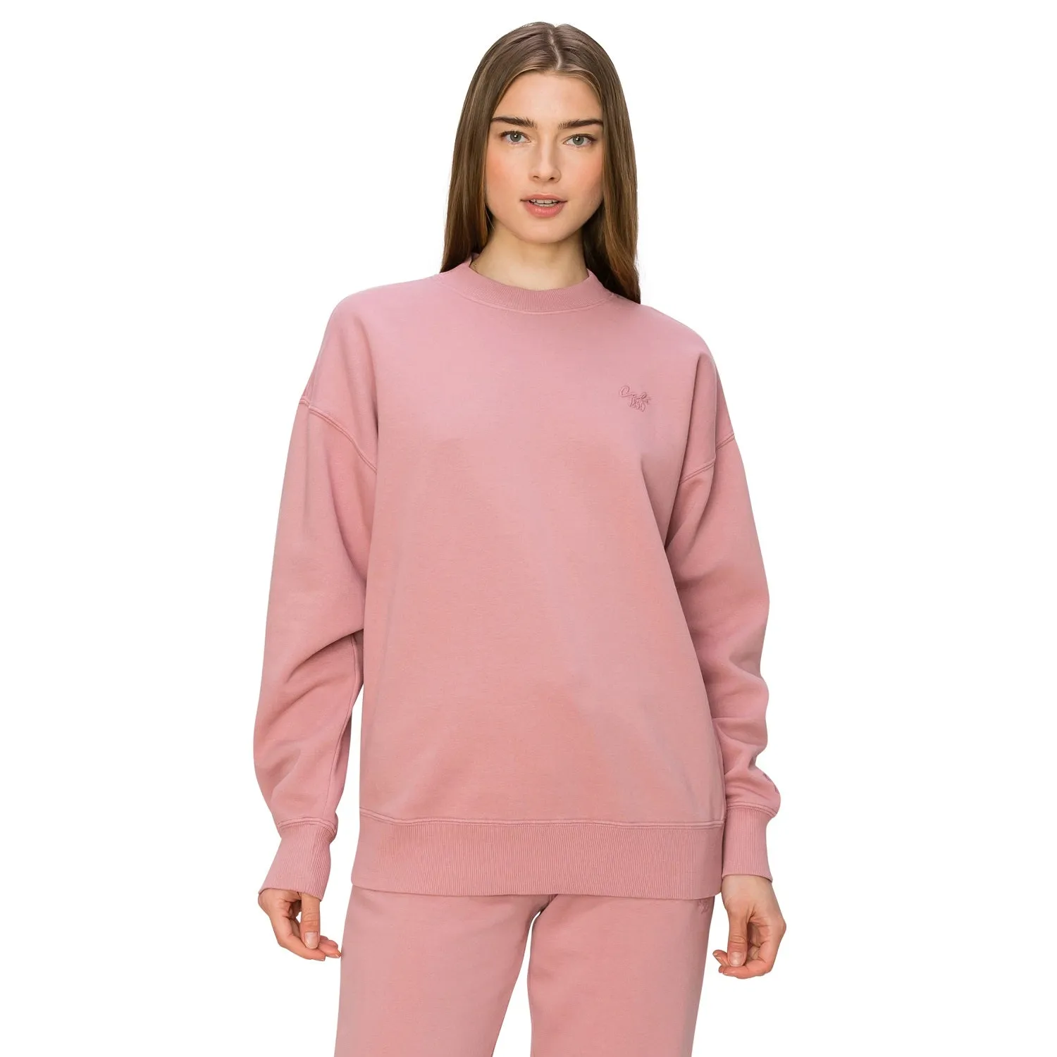 Cloud Fleece Crewneck Sweatshirt - Ashy Pink