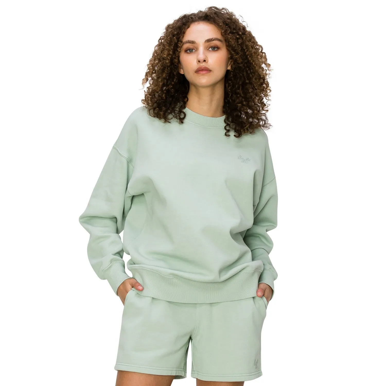 Cloud Fleece Crewneck Sweatshirt - Sage Green