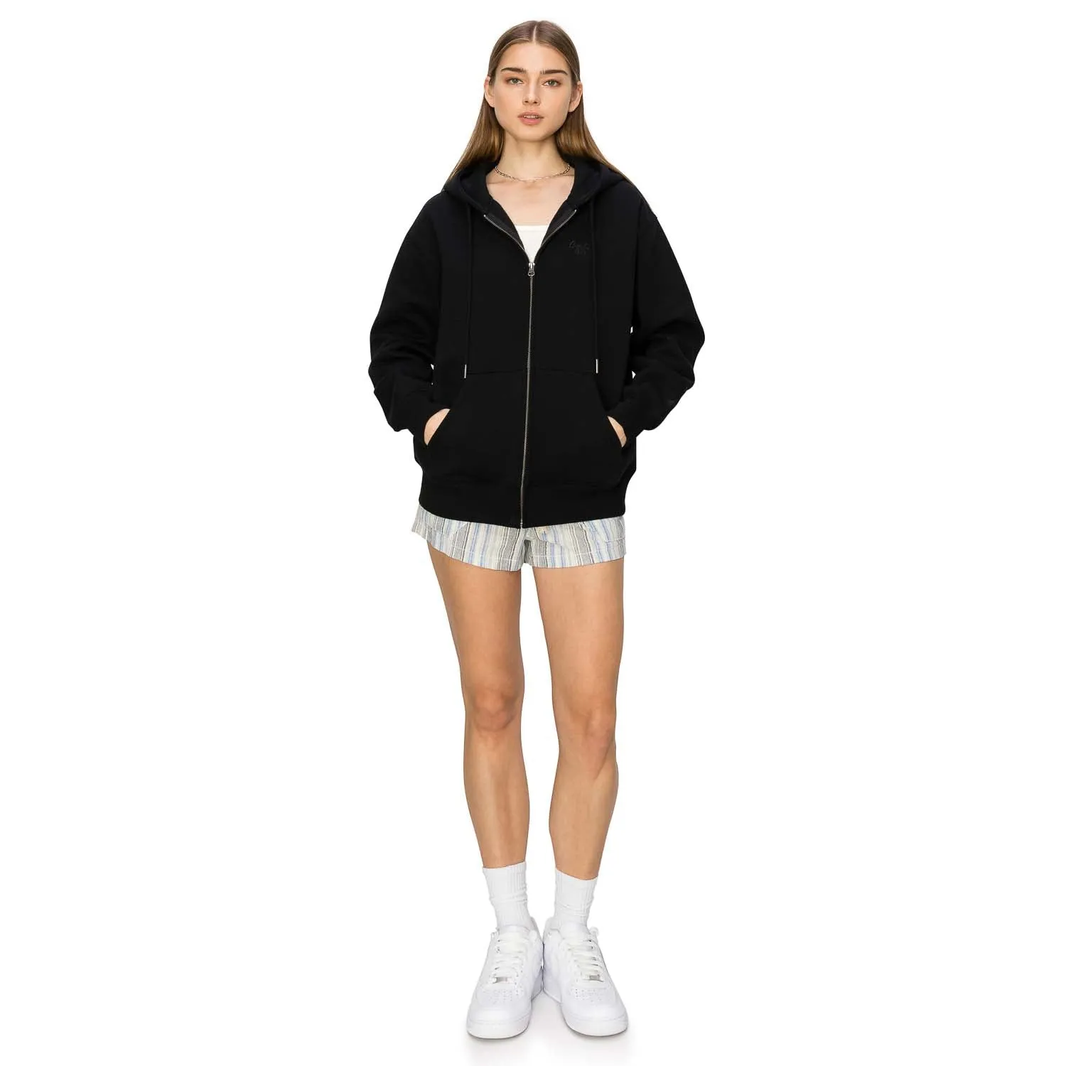 Cloud Fleece Zip Up Hoodie - Black