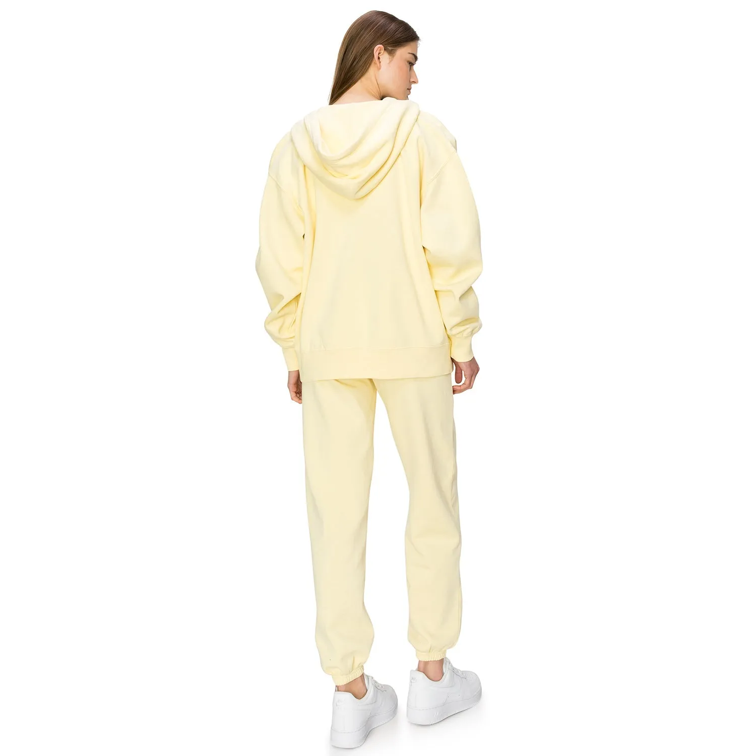 Cloud Fleece Zip Up Hoodie - Lemongrass Yellow