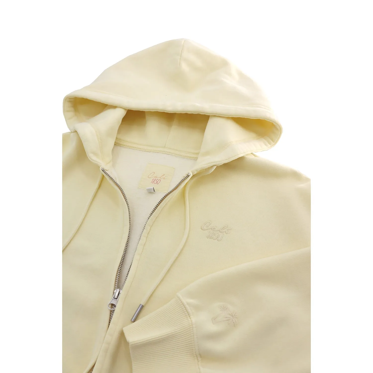 Cloud Fleece Zip Up Hoodie - Lemongrass Yellow