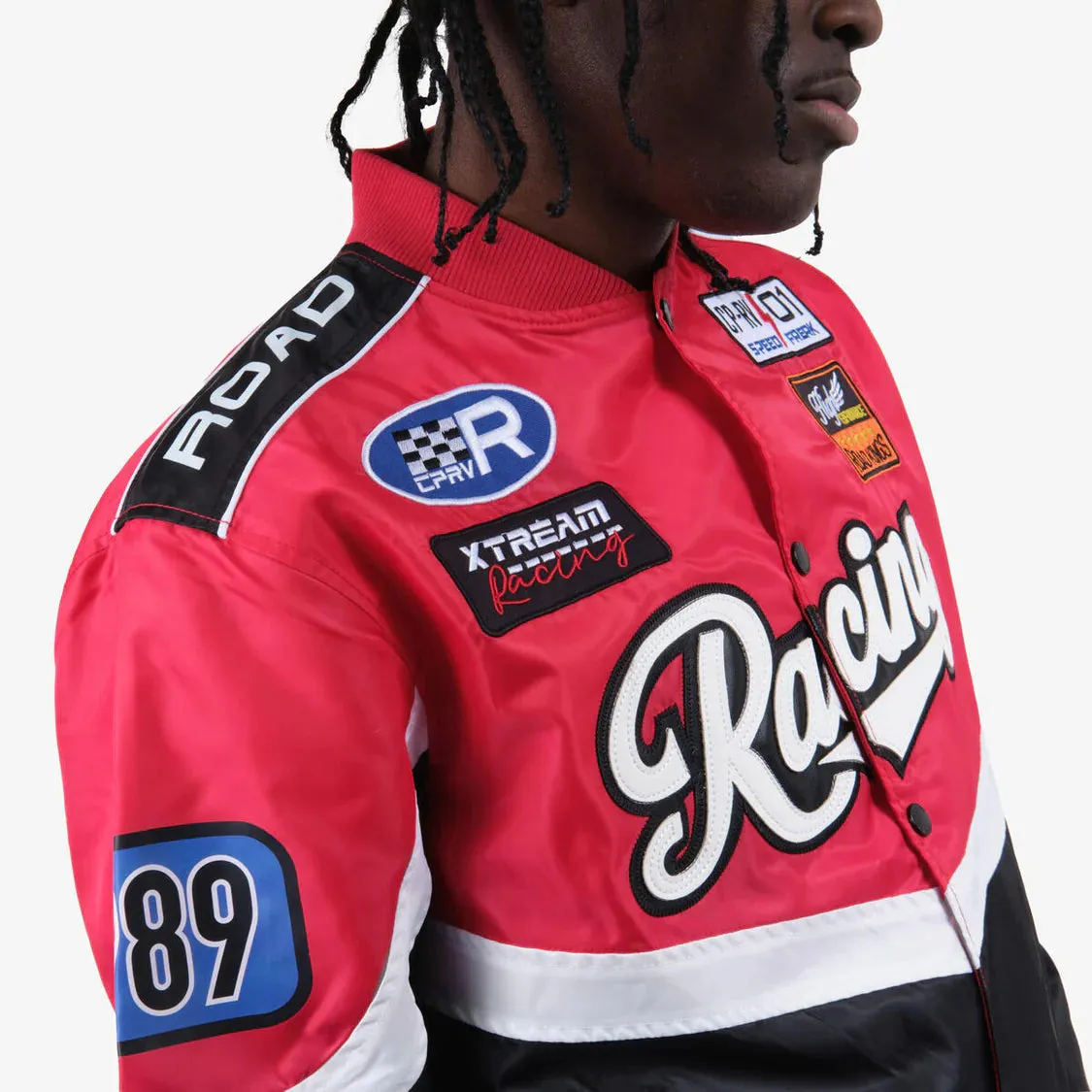 Copper Rivet 'Spring Racing' Jacket (Black/Red) 415007