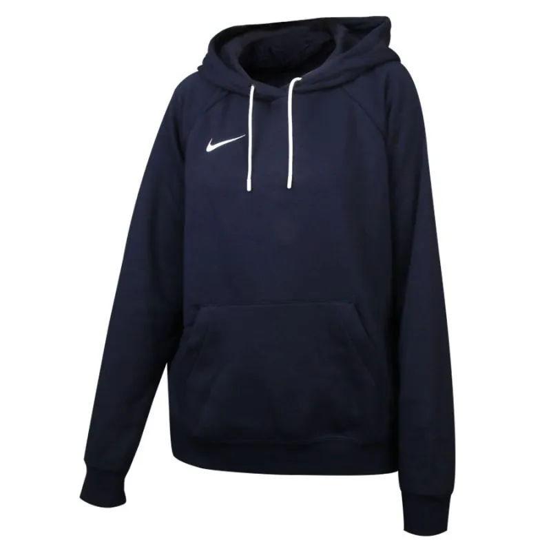 Cozy Navy Blue Fleece Women's Hoodie - Nike Park 20 Sweatshirt with Kangaroo Pocket