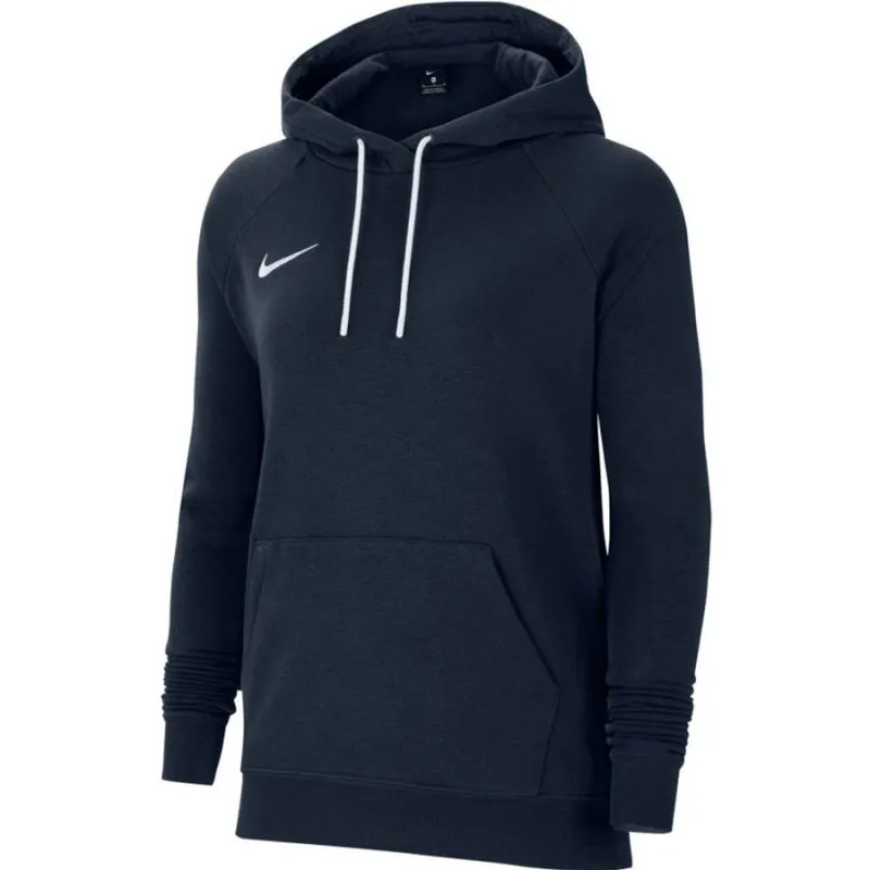 Cozy Navy Blue Fleece Women's Hoodie - Nike Park 20 Sweatshirt with Kangaroo Pocket