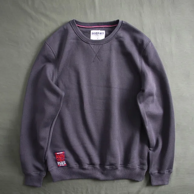 Crew Neck Fleece Warm Sweatshirts