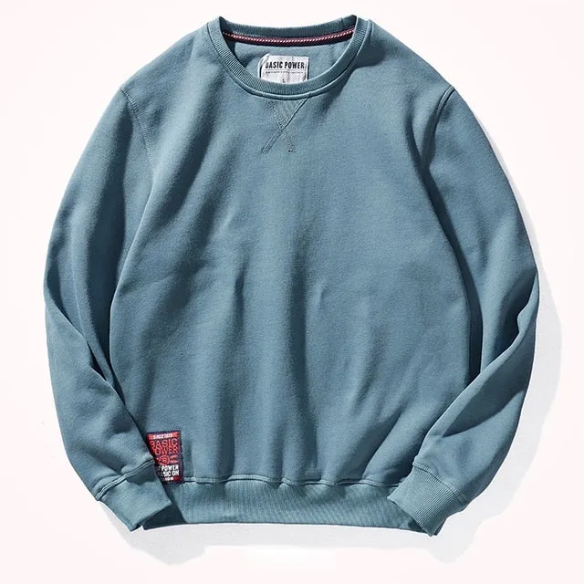 Crew Neck Fleece Warm Sweatshirts