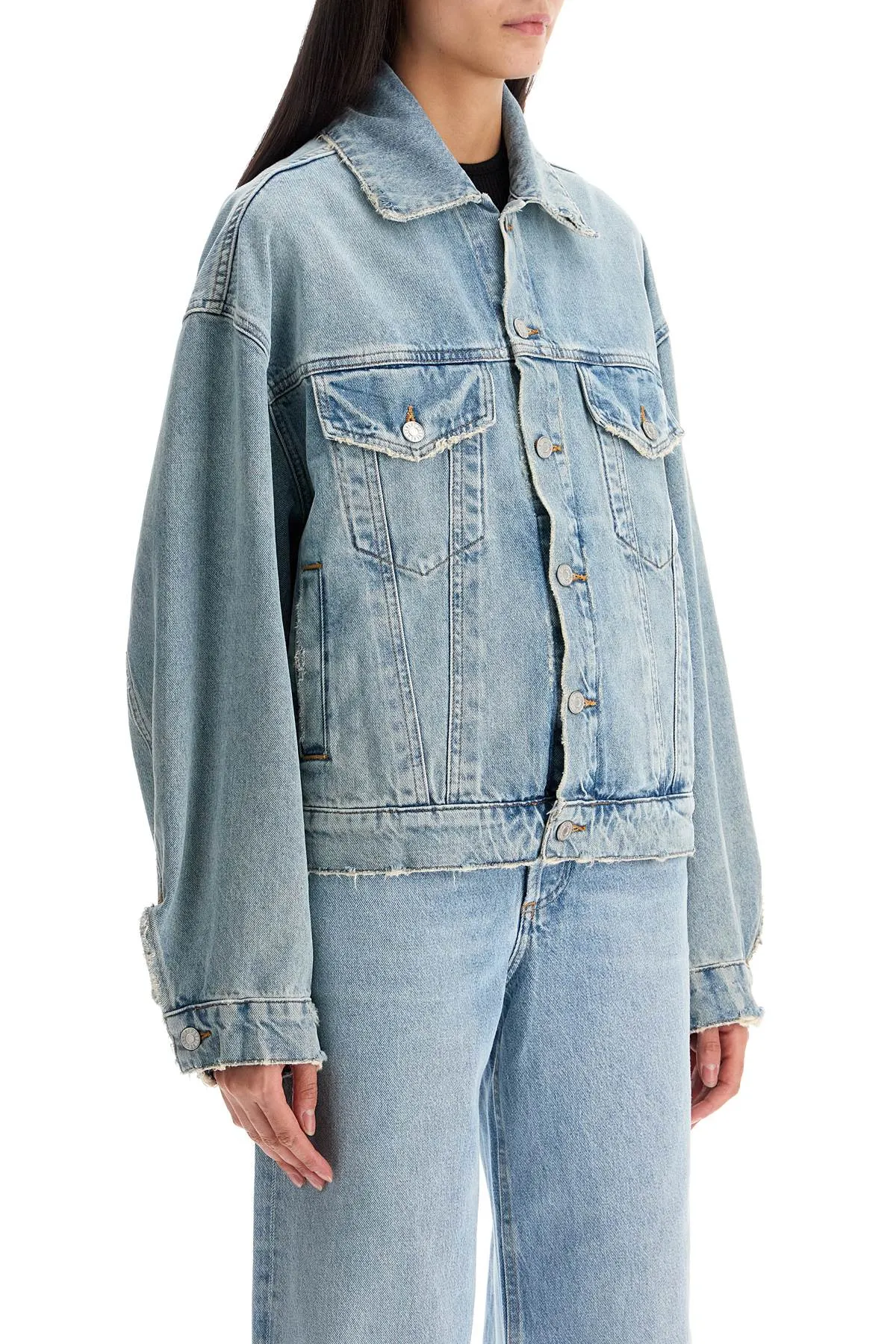 DENIM DALTON BALLOON JACKET WITH