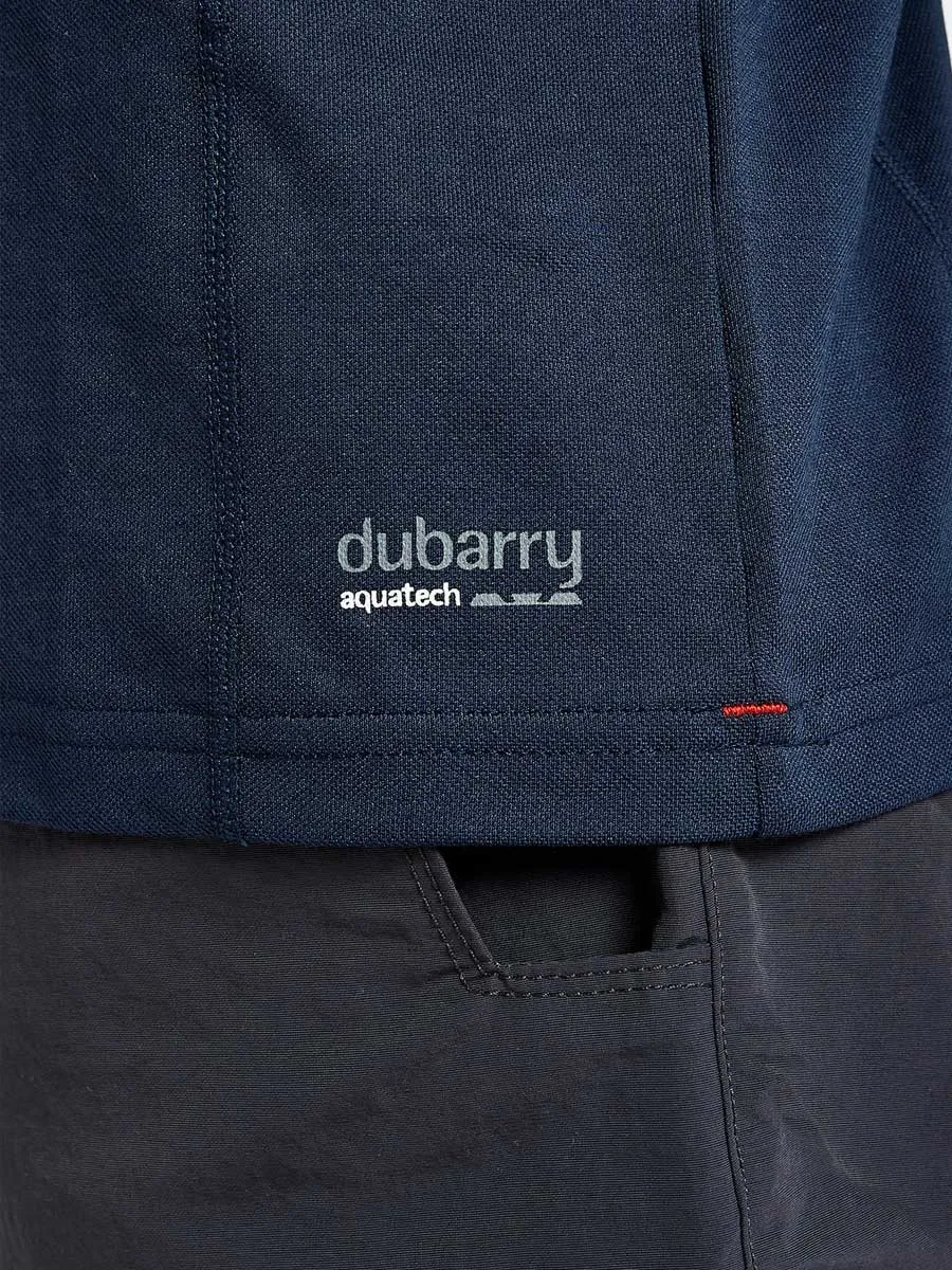 DUBARRY Freshford Unisex Long-Sleeved Technical Polo - Navy