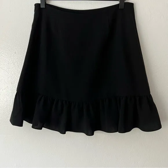 Elizabeth and James Black Ruffle Skirt