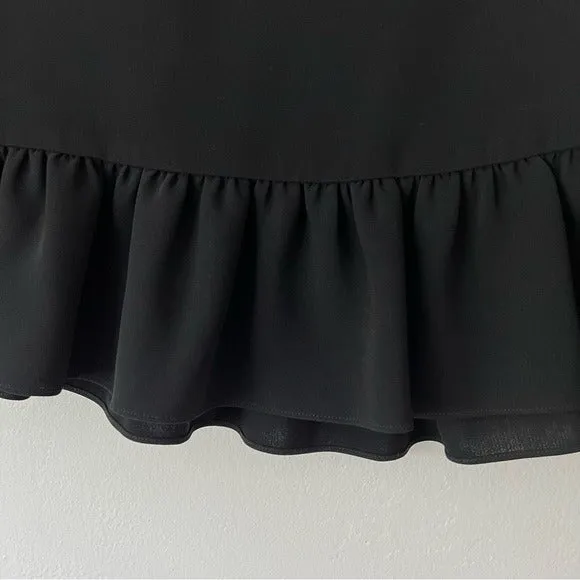 Elizabeth and James Black Ruffle Skirt