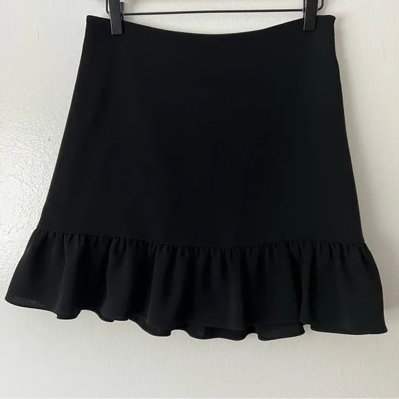 Elizabeth and James Black Ruffle Skirt