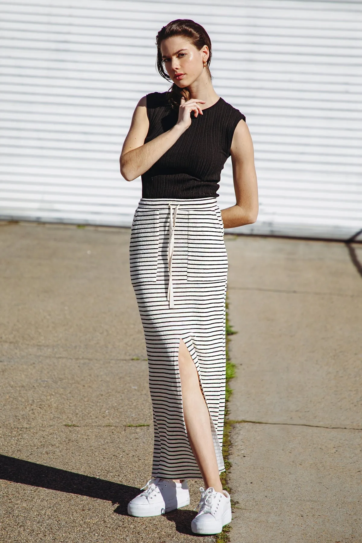 Explore More Collection - PRETTY ON POINT KNIT SKIRT