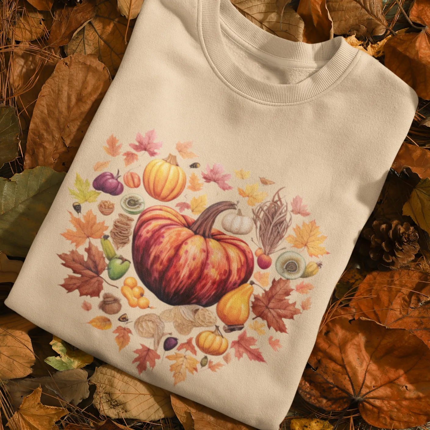 Fall and Thanksgiving Lovers Coffee Sweatshirt for Women, Vintage Thanksgiving Sweater, Fall Crewneck Pumpkin Heart Sweatshirt