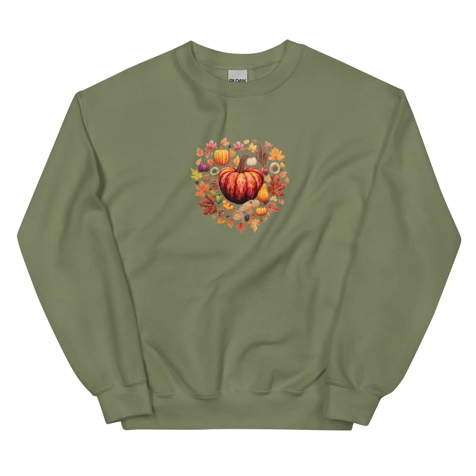 Fall and Thanksgiving Lovers Coffee Sweatshirt for Women, Vintage Thanksgiving Sweater, Fall Crewneck Pumpkin Heart Sweatshirt