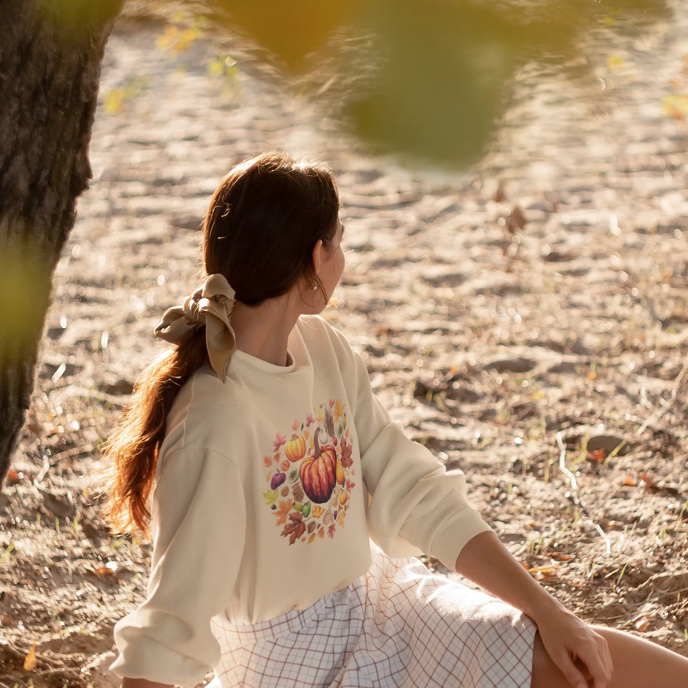 Fall and Thanksgiving Lovers Coffee Sweatshirt for Women, Vintage Thanksgiving Sweater, Fall Crewneck Pumpkin Heart Sweatshirt