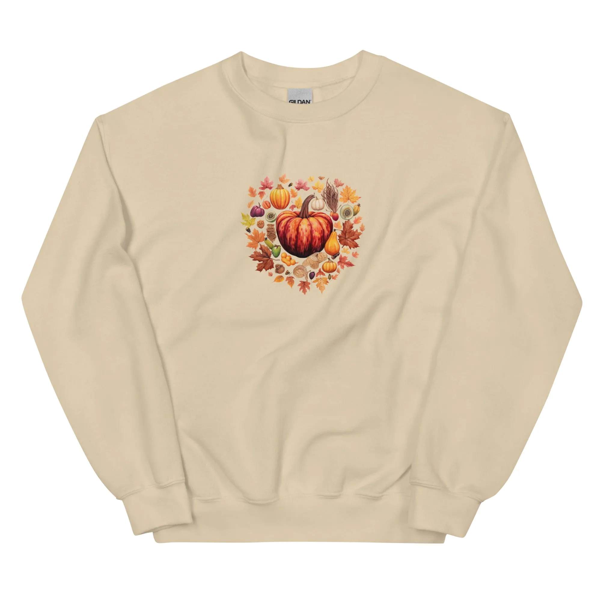 Fall and Thanksgiving Lovers Coffee Sweatshirt for Women, Vintage Thanksgiving Sweater, Fall Crewneck Pumpkin Heart Sweatshirt