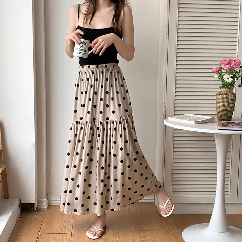 Floral Cotton Silk Nightgown Skirt