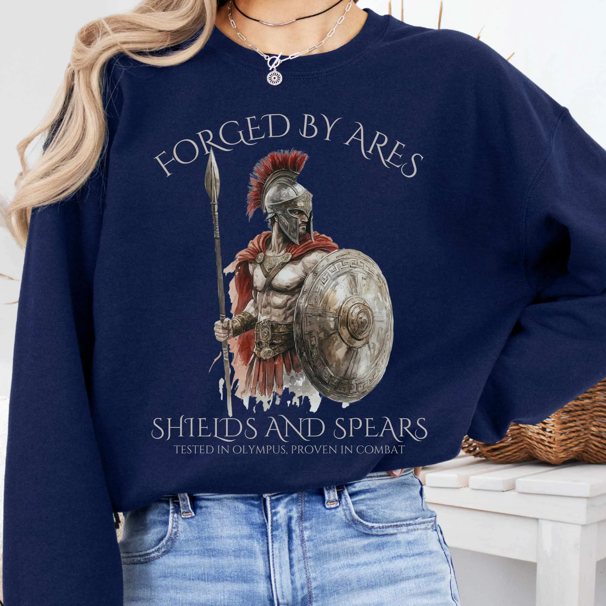 Forged by Ares Shields and Spears Sweatshirt