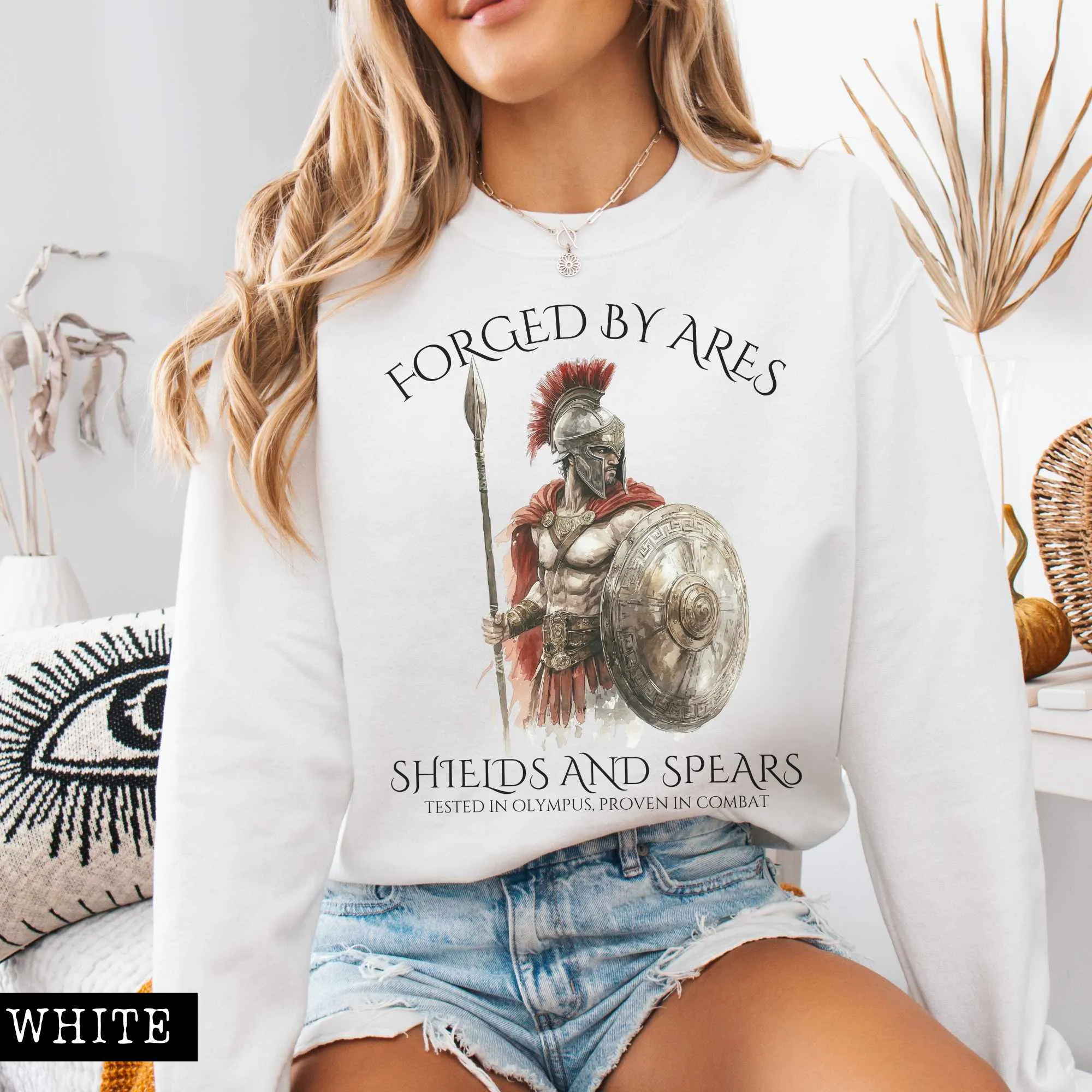 Forged by Ares Shields and Spears Sweatshirt