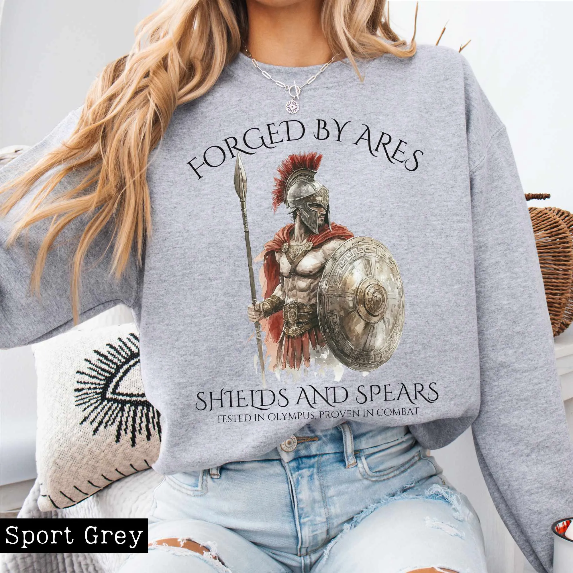 Forged by Ares Shields and Spears Sweatshirt