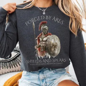 Forged by Ares Shields and Spears Sweatshirt