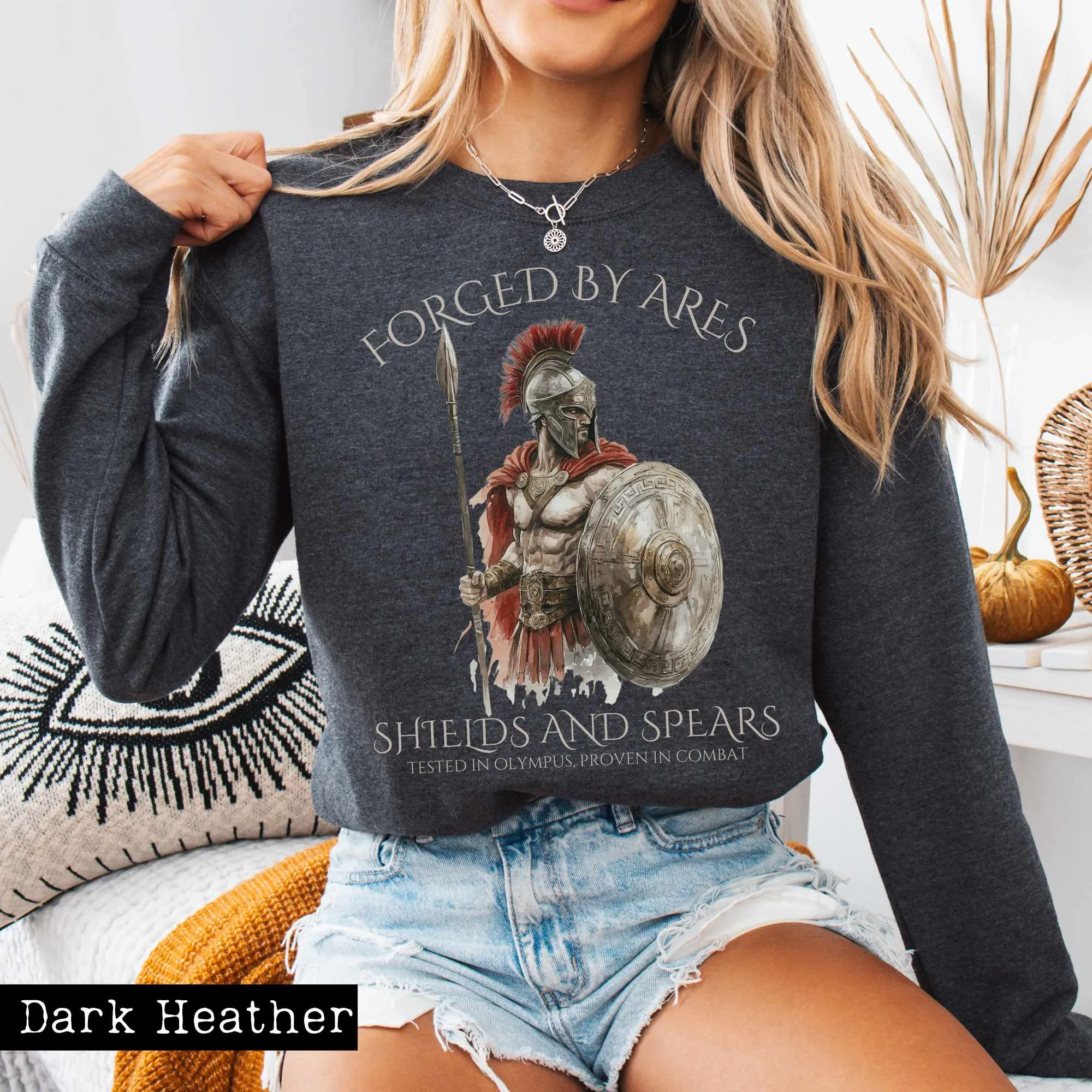 Forged by Ares Shields and Spears Sweatshirt