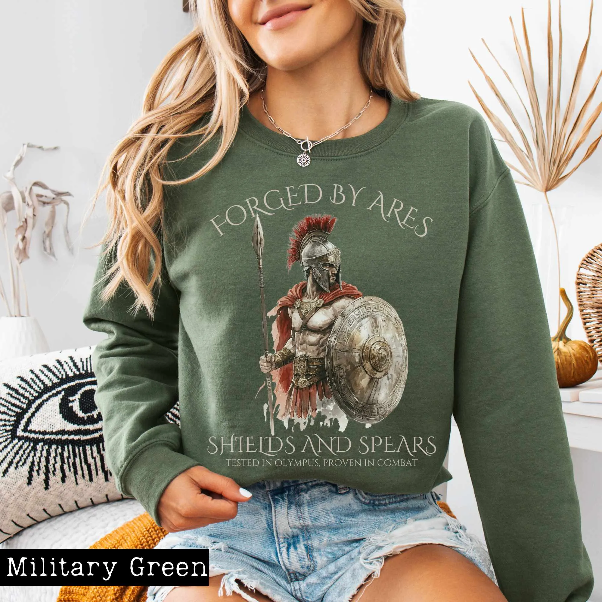 Forged by Ares Shields and Spears Sweatshirt