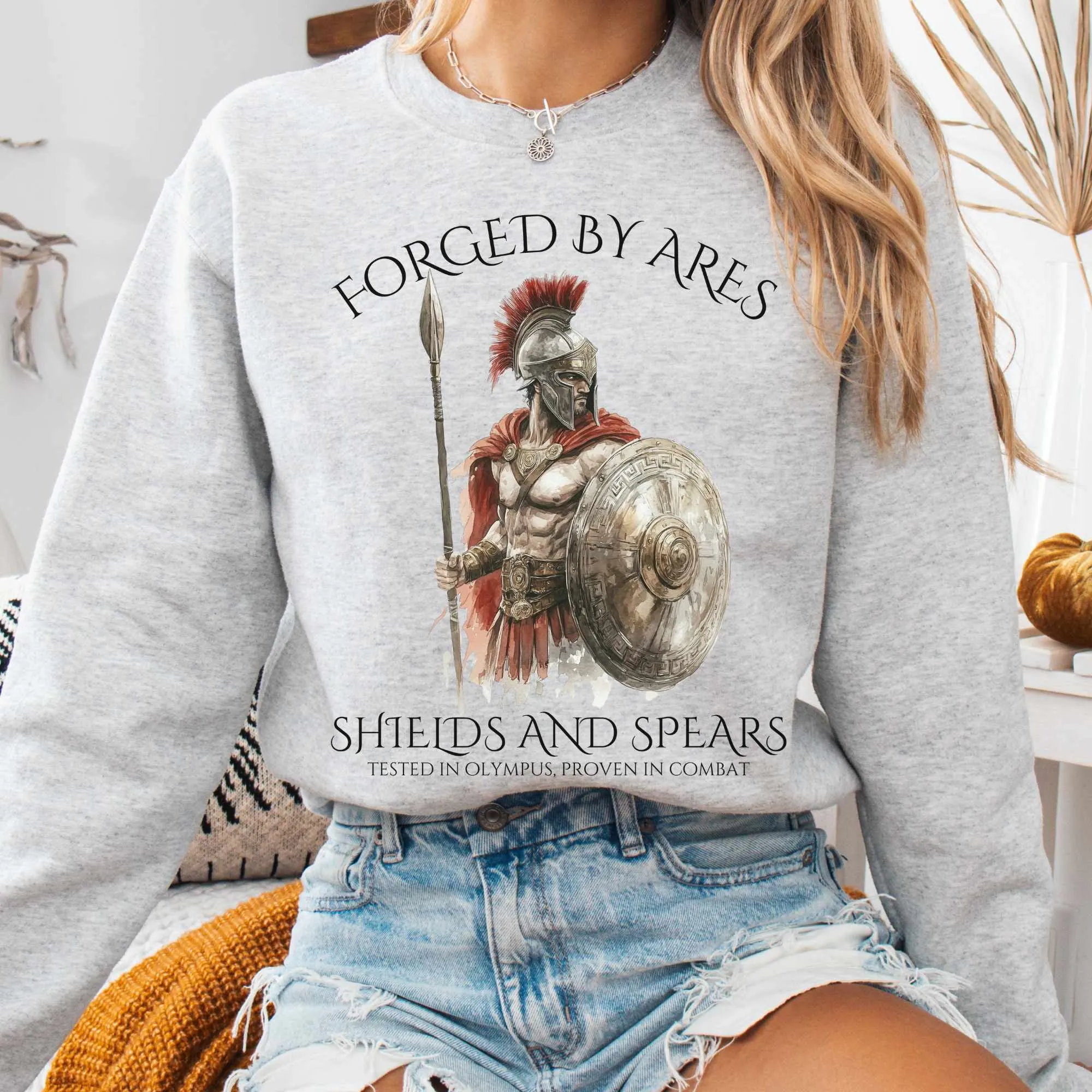 Forged by Ares Shields and Spears Sweatshirt