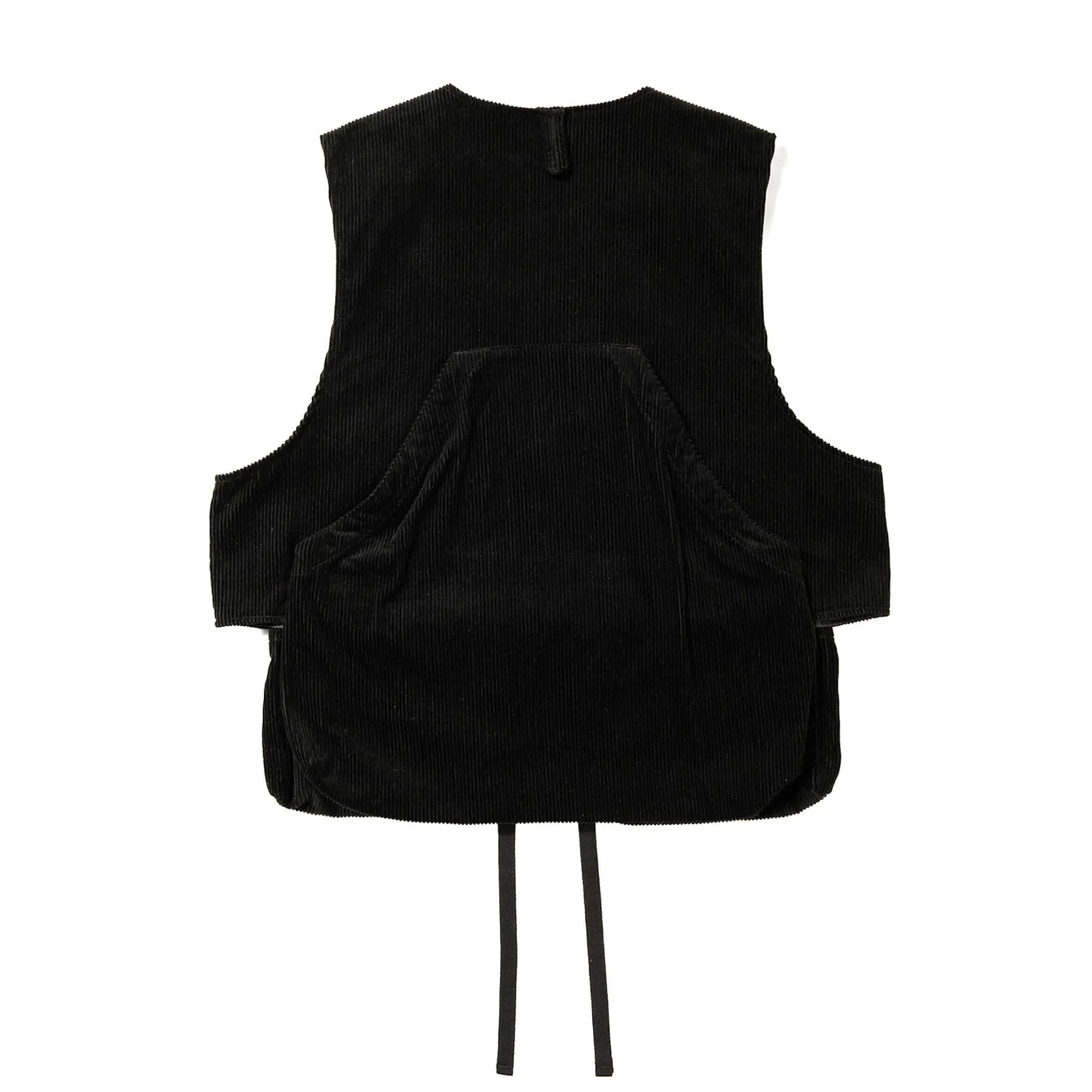 Fowl Vest - Black Cotton 8W Corduroy