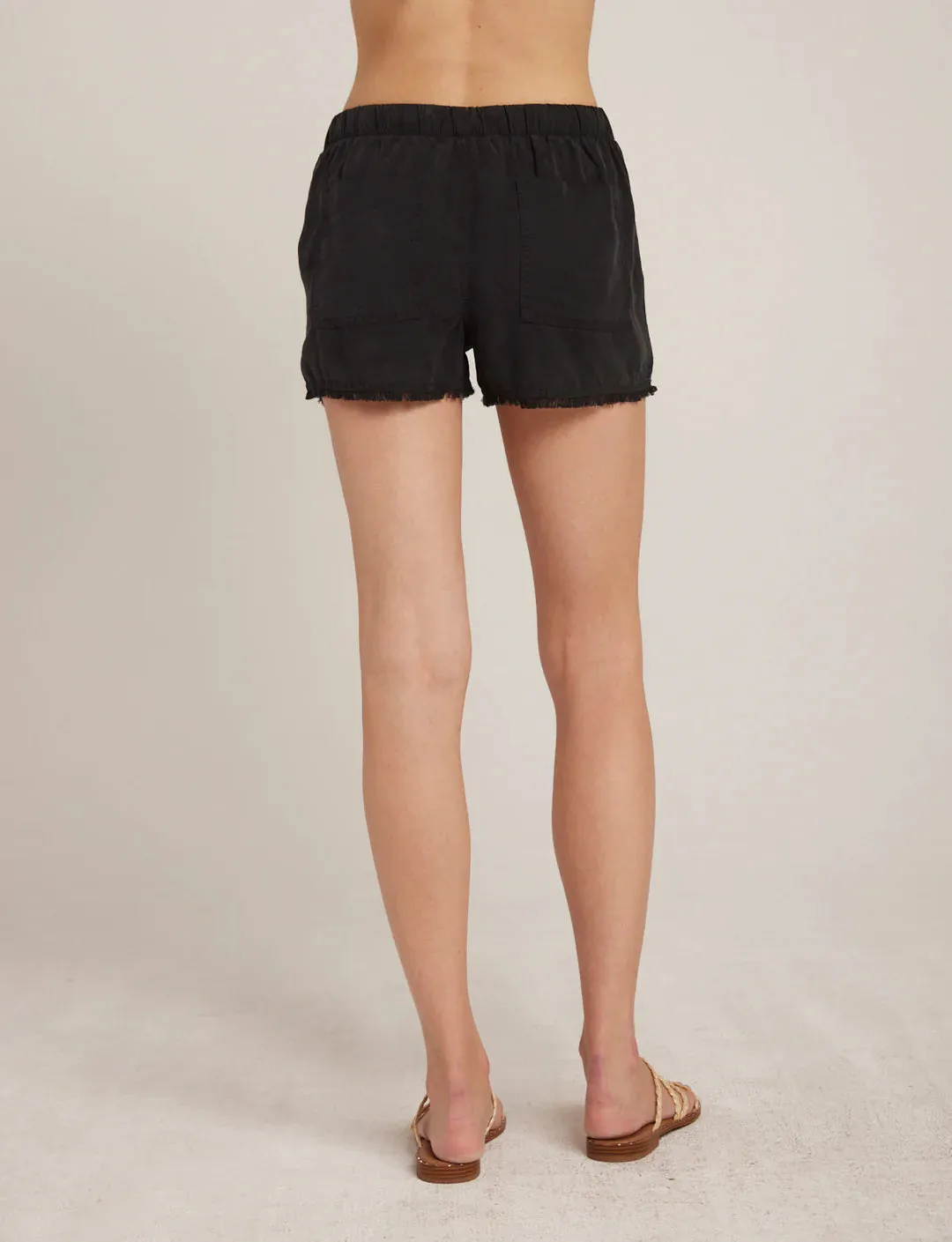 Frayed Pocket Short - Vintage Black