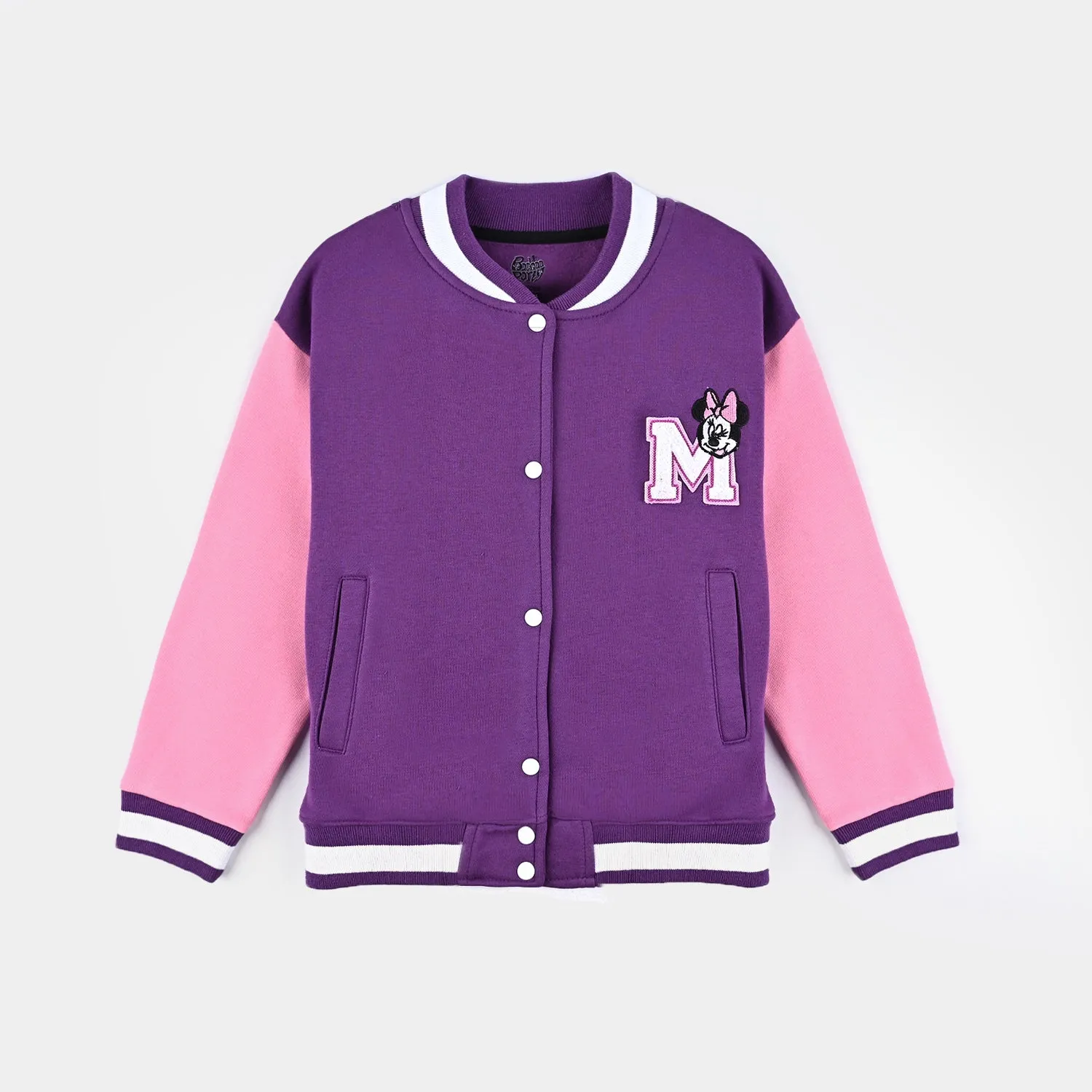 Girls Fleece Knitted Jacket Character