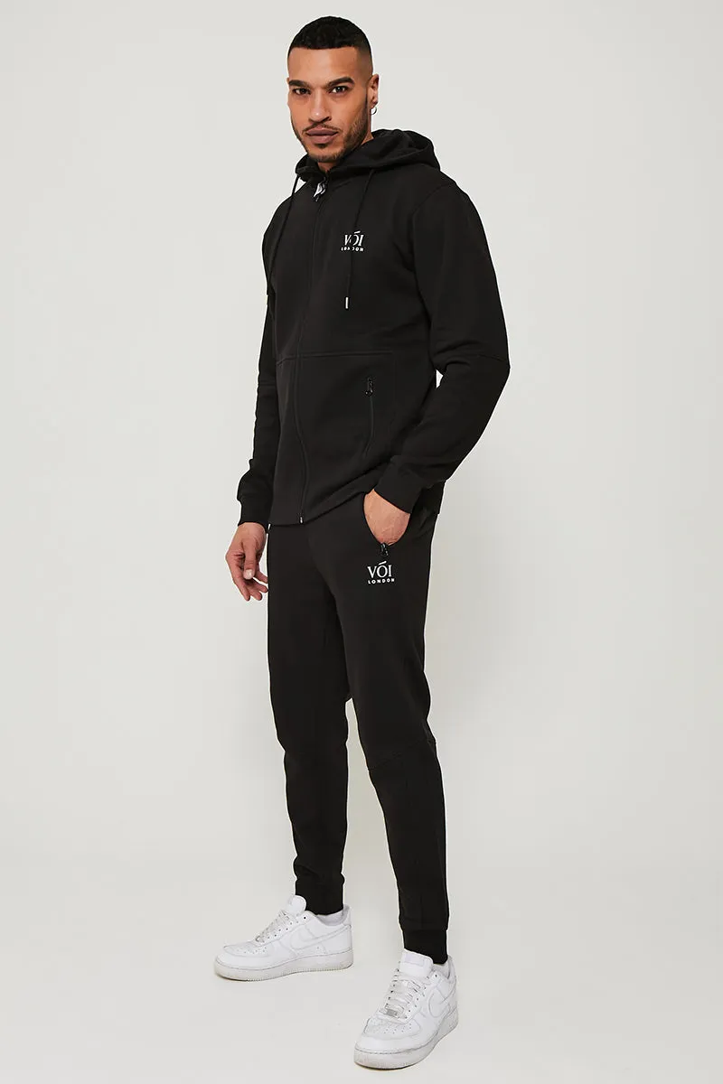 Guilford Fleece Tracksuit - Black