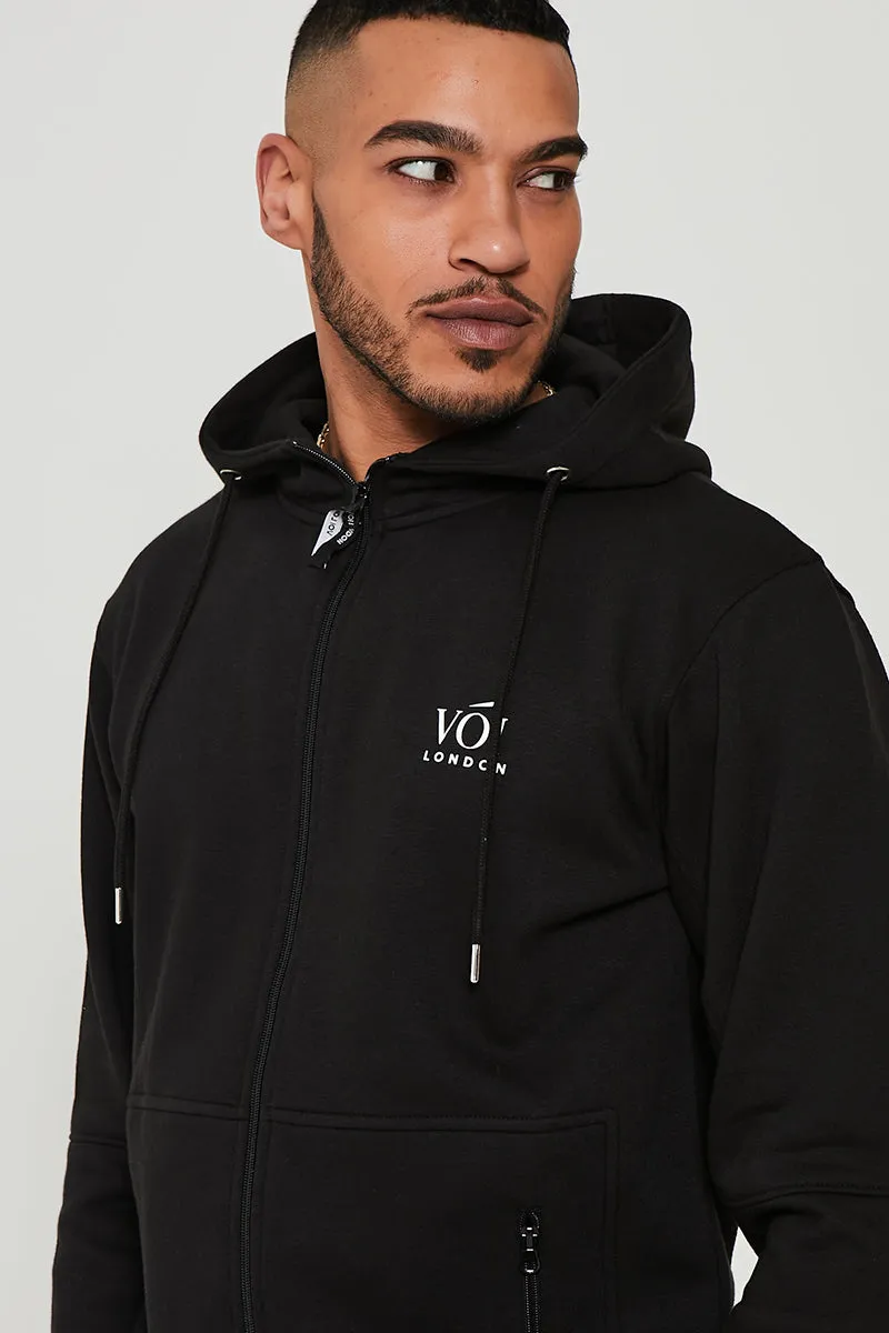 Guilford Fleece Tracksuit - Black