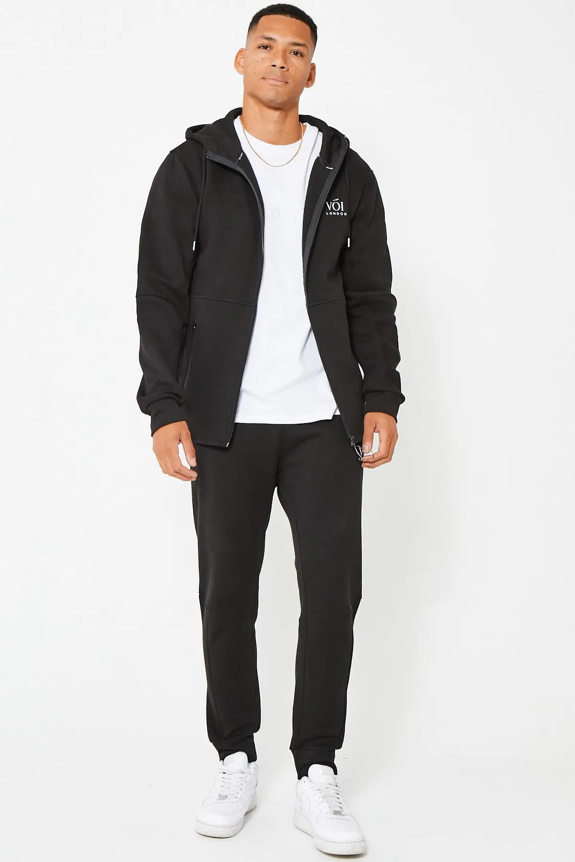 Guilford Fleece Tracksuit - Black