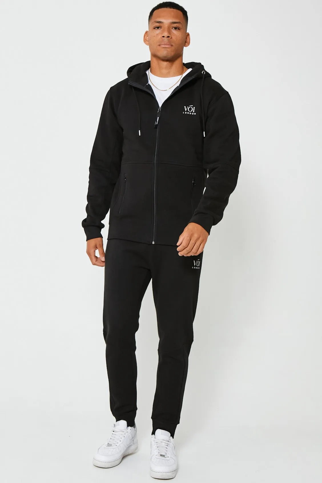 Guilford Fleece Tracksuit - Black