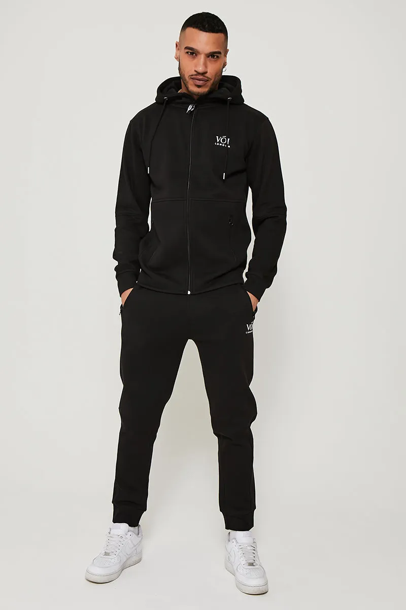 Guilford Fleece Tracksuit - Black